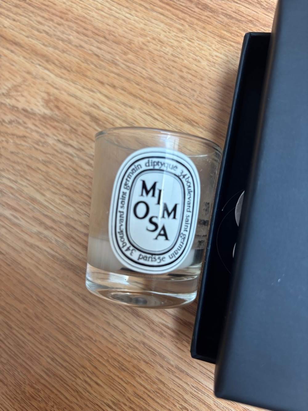 diptyque Clear Glass Votive - used